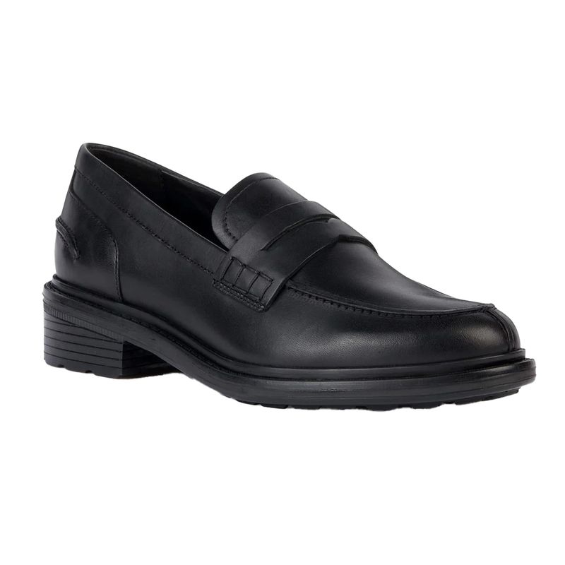 Geox Womens/Ladies Walk Pleasure Leather Moccasins / Black